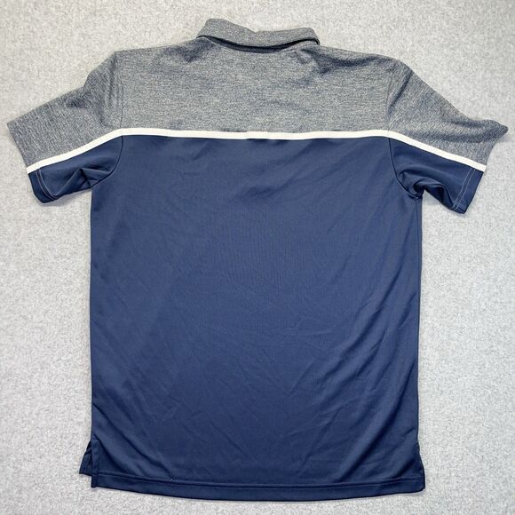 Adidas Golf Polo Shirt Men’s Medium Blue Gray Heather Short Sleeve 027579 - Picture 6 of 9
